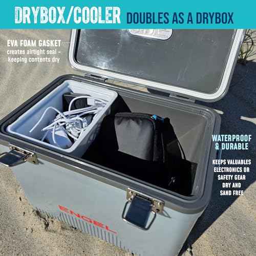 Engel UC7 7.5qt Leak-Proof, Air Tight, Drybox Cooler and Small Hard Shell Lunchbox for Men and Women
