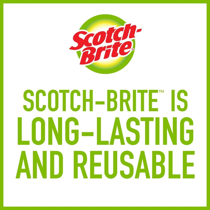 Scotch-Brite Soap Control Dishwand Brush Refills, Non-Scratch Scrub Brush Heads, Durable & Odor-Resistant, 3 Count (6 Total Refills)