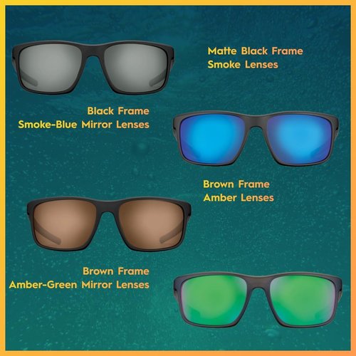 Flying Fisherman Rip Current Polarized Sunglasses with AcuTint UV Blocker for Fishing and Outdoor Sports