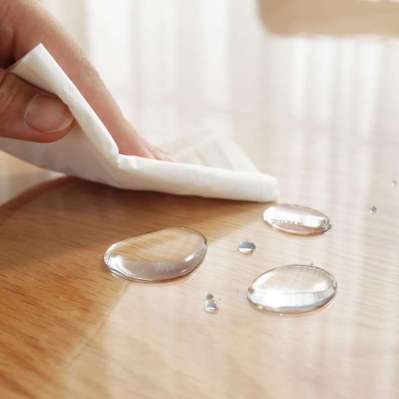 LovePads Clear Table Cover Protector, 46 x 96 Inch 2mm Thick Plastic Table Cover, Table Protector for Dining Room Table, Waterproof Dresser Cover Top for Kitchen, Coffee, Writing Desk