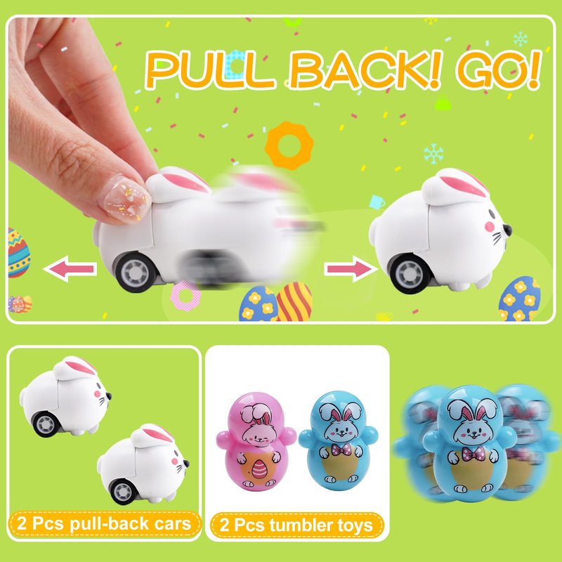 YiYLunneo 200PCS Prefilled Easter Eggs with Toys Inside for Kids, Easter Basket Stuffers Fillers with Fidget Toys 50 Pack for Easter Eggs Hunt Easter Party Favors, Easter Classroom Prize Gifts
