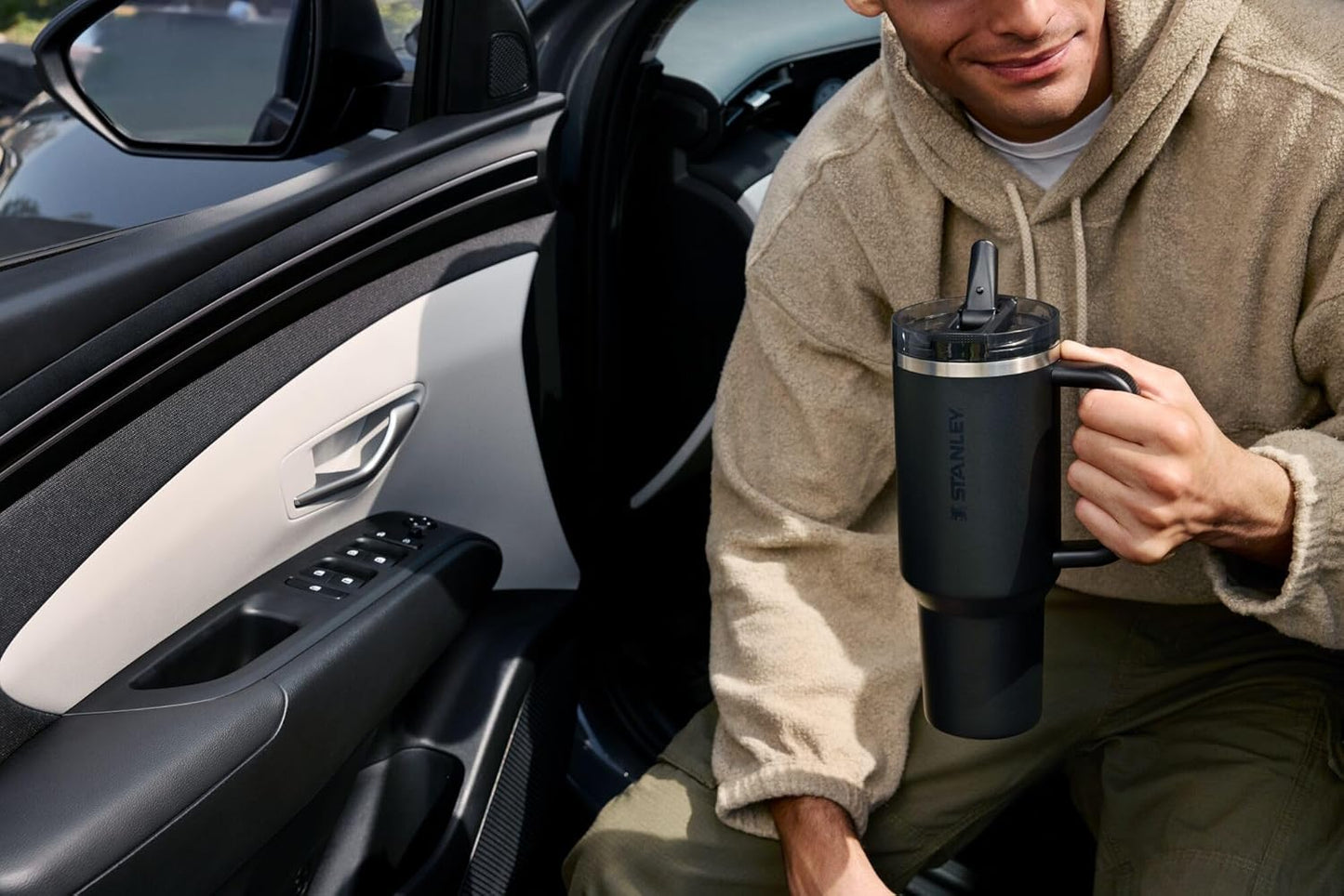STANLEY Quencher ProTour 20 oz Tumbler - Leakproof Lid, Built-In Straw & Handle | Insulated Stainless Steel | BPA-Free | Frost