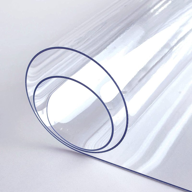 LovePads Clear Desk Mat 30 x 30 Inch, 1.5mm Thick Clear Table Protector, Waterproof Plastic Table Cover Protector, PVC Desk Protector Mat, Vinyl Desk Cover for Desktop, Coffee & Dining Table