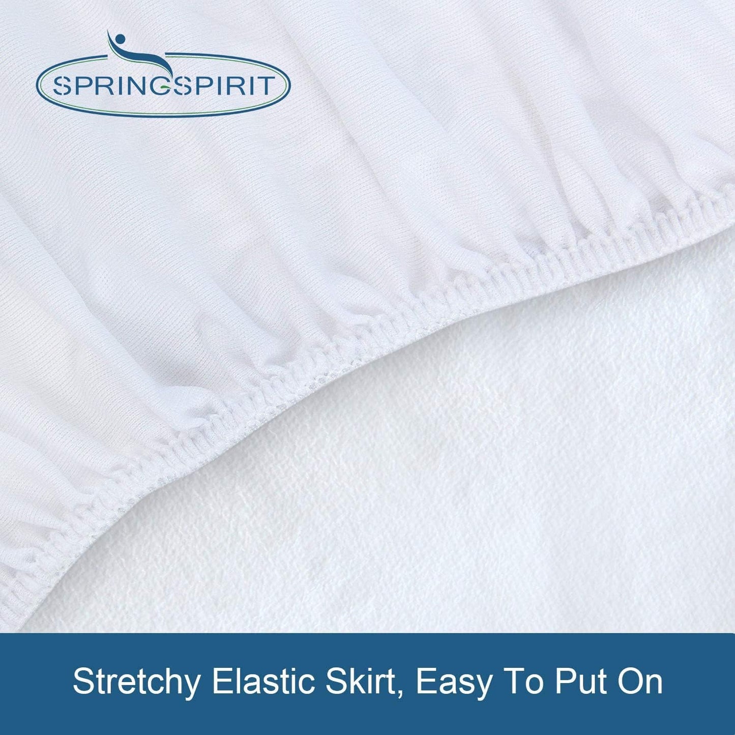 Skiennix Waterproof Mattress Protector - Breathable & Noiseless Full Size Cover | 2 Pack, Fits Up to 14''