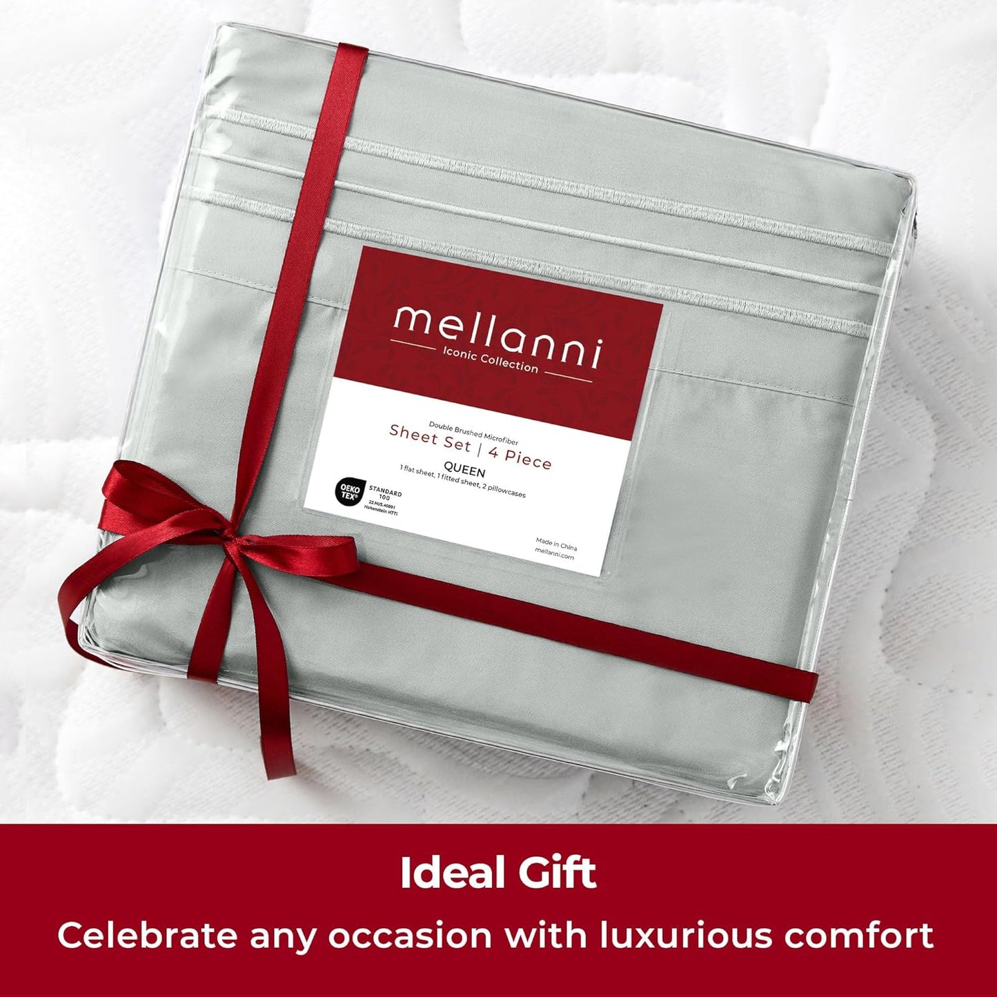 Mellanni Extra Deep King Sheets - Hotel Luxury Ultra Soft Cooling Bedding - Wrinkle & Fade Resistant (King, Spa Mint)