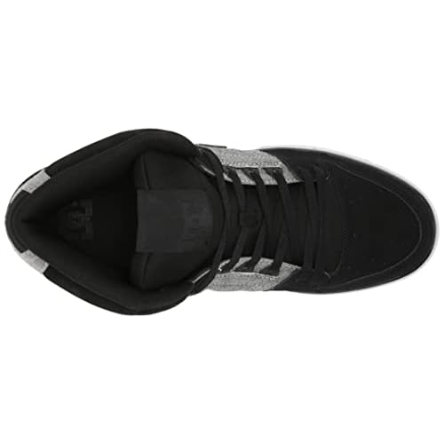 DC Men's Pure High Top Wc Skate Shoes Casual Sneakers, Black/Battleship/Armor, 15
