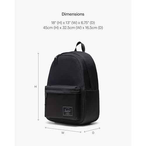 Herschel Supply Co. Classic Backpack, Black Tonal, XL-30L
