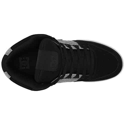 DC Men's Pure High Top Wc Skate Shoes Casual Sneakers, Black/Battleship/Armor, 11.5