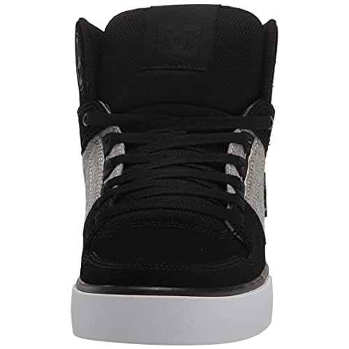 DC Men's Pure High Top Wc Skate Shoes Casual Sneakers, Black/Battleship/Armor, 11.5