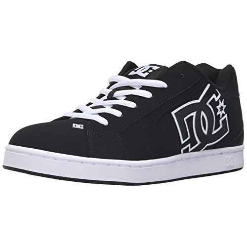 DC Men's NET Shoe, Black/Black/White, 8 D US