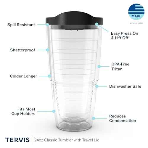 Tervis The Office Worlds Best Boss Made in USA Double Walled Insulated Tumbler Travel Cup Keeps Drinks Cold & Hot, 24oz, Classic
