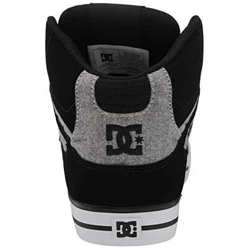 DC Men's Pure High Top Wc Skate Shoes Casual Sneakers, Black/Battleship/Armor, 11.5