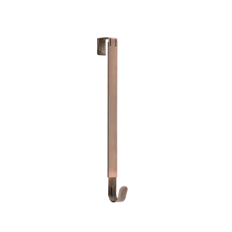 Sattiyrch Adjustable Wreath Hanger, Over The Door Wreath Hook from 15-25 Inch, Holds up to 20 lbs, Brushed Copper