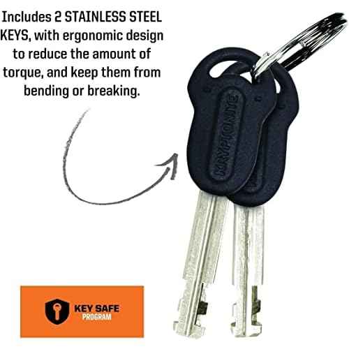 Kryptonite Keeper 785 Bike Chain Lock, 2.8 Feet Long Heavy Duty Anti-Theft Bicycle Chain Lock with Keys for Bike, Motorcycle, Scooter, Bicycle, Door, Gate, Fence,Purple