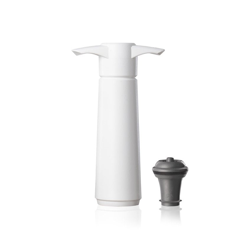Vacu Vin Original Wine Saver with 1 Vacuum Bottle Stopper – Wine Preserver Pump for Red or White Wine – Manual Air Remover System – Airtight Seal – Keep Wine Fresh Longer – White