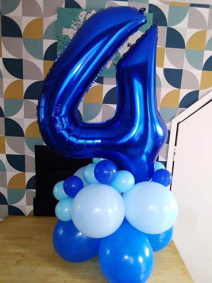 Number 7 Balloon - Night Blue 40 Inch Birthday Decoration for Girls & Women’s Parties