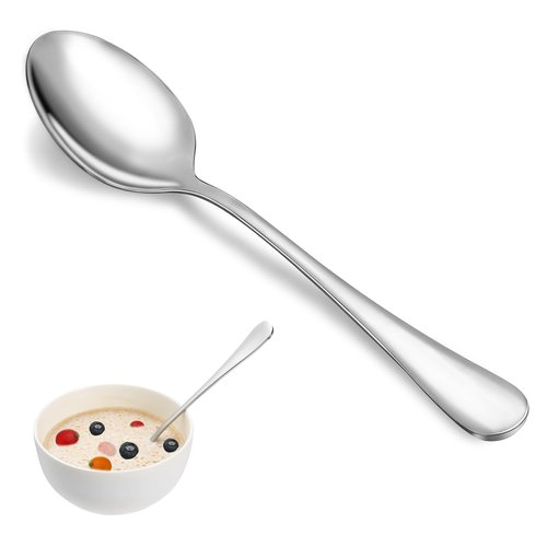 Dinner Spoon Set,16 Pcs 7.3" Tablespoons,Premium Food Grade Stainless Steel Spoons,Durable Metal Spoon,Tablespoon,Silverware Spoons Only,Mirror Finish & Dishwasher Safe,Use for Home,Restaurant