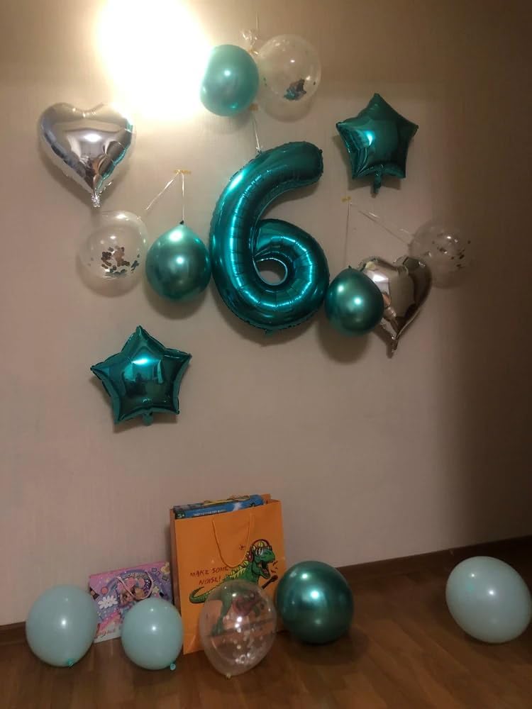 Teal Blue Number 9 Balloon - 40 Inch Giant Birthday Decoration for Girls | Perfect for 9th, 19th, and 29th Parties