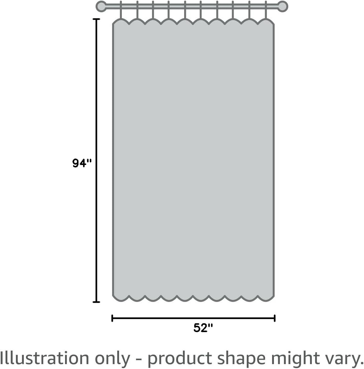 MIULEE Blackout Linen Textured Curtains - Thermal Insulated Room Darkening Drapes, Ivory, 52 x 94 Inch (2 Panels)