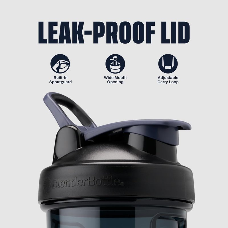 BlenderBottle Shaker Bottle Pro Series Perfect for Protein Shakes and Pre Workout, 28-Ounce, White/Blue (Los Angeles Dodgers)