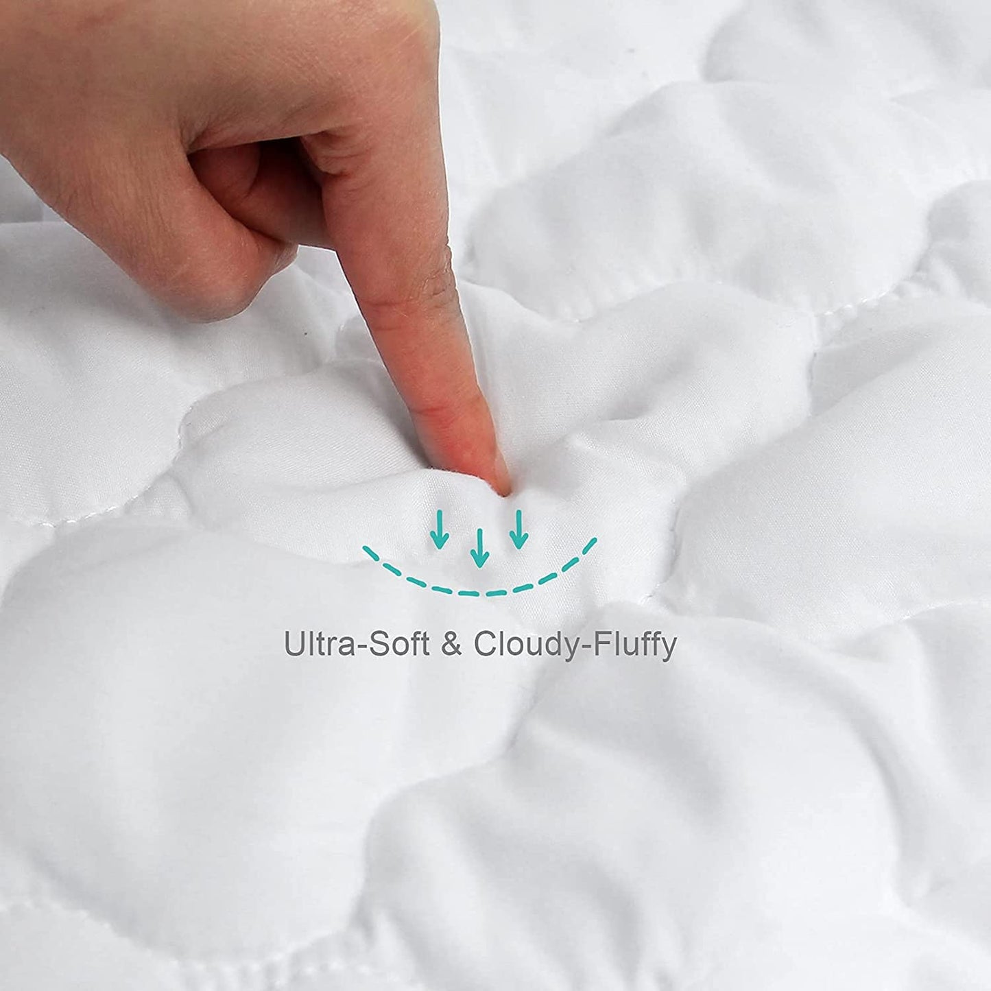 Skiennix Mini Crib Mattress Protector - Waterproof & Breathable Fitted Sheets | 38'' x 24'' - 2 Pack