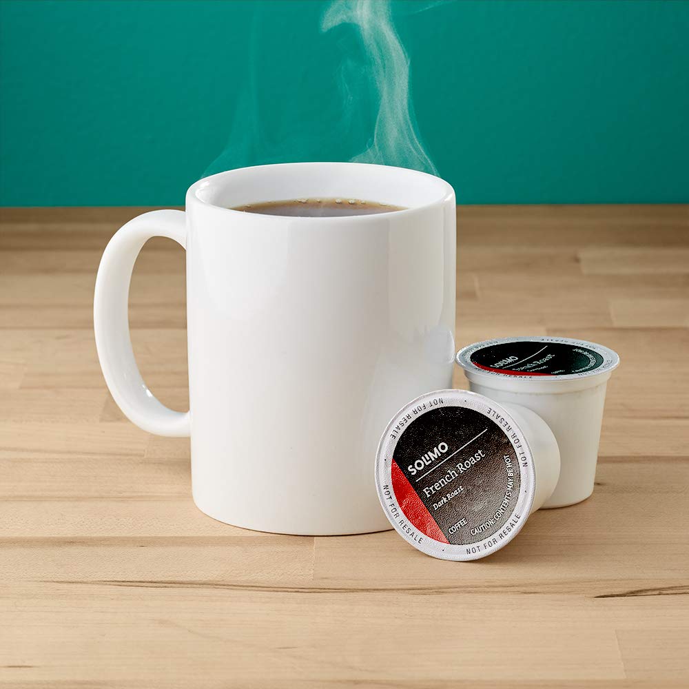 Solimo Coffee Pods - Assorted Flavors for Keurig 2.0 | French, Dark, Colombian - 100 Count