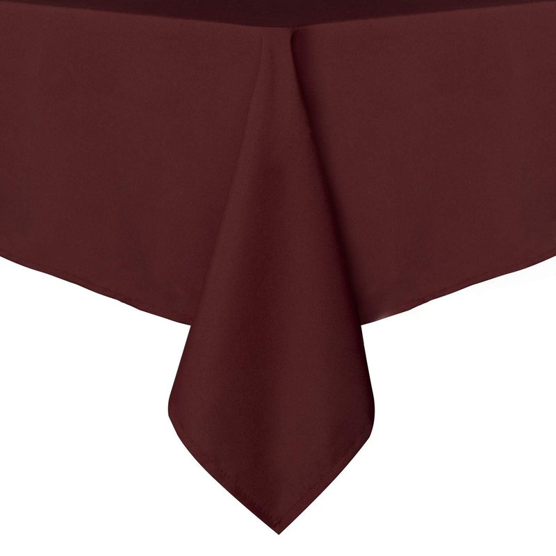 sancua Rectangle Tablecloth - 60 x 120 Inch - Stain and Wrinkle Resistant Washable Polyester Table Cloth, Decorative Fabric Table Cover for Dining Tables, Buffet Parties and Camping, Burgundy