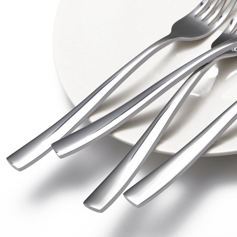 8-Piece Dinner Forks Set, Food Grade Stainless Steel Silverware Fork, Flatware Forks Use for Home, Kitchen, Restaurant, Dishwasher safe - 8.1 Inches