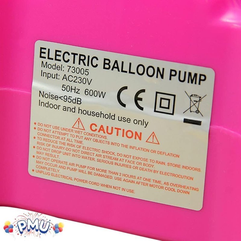 PMU: Professional High Speed Dual Electric Balloon Air Inflator Pump 120- Volt (1/pkg) Pkg/1