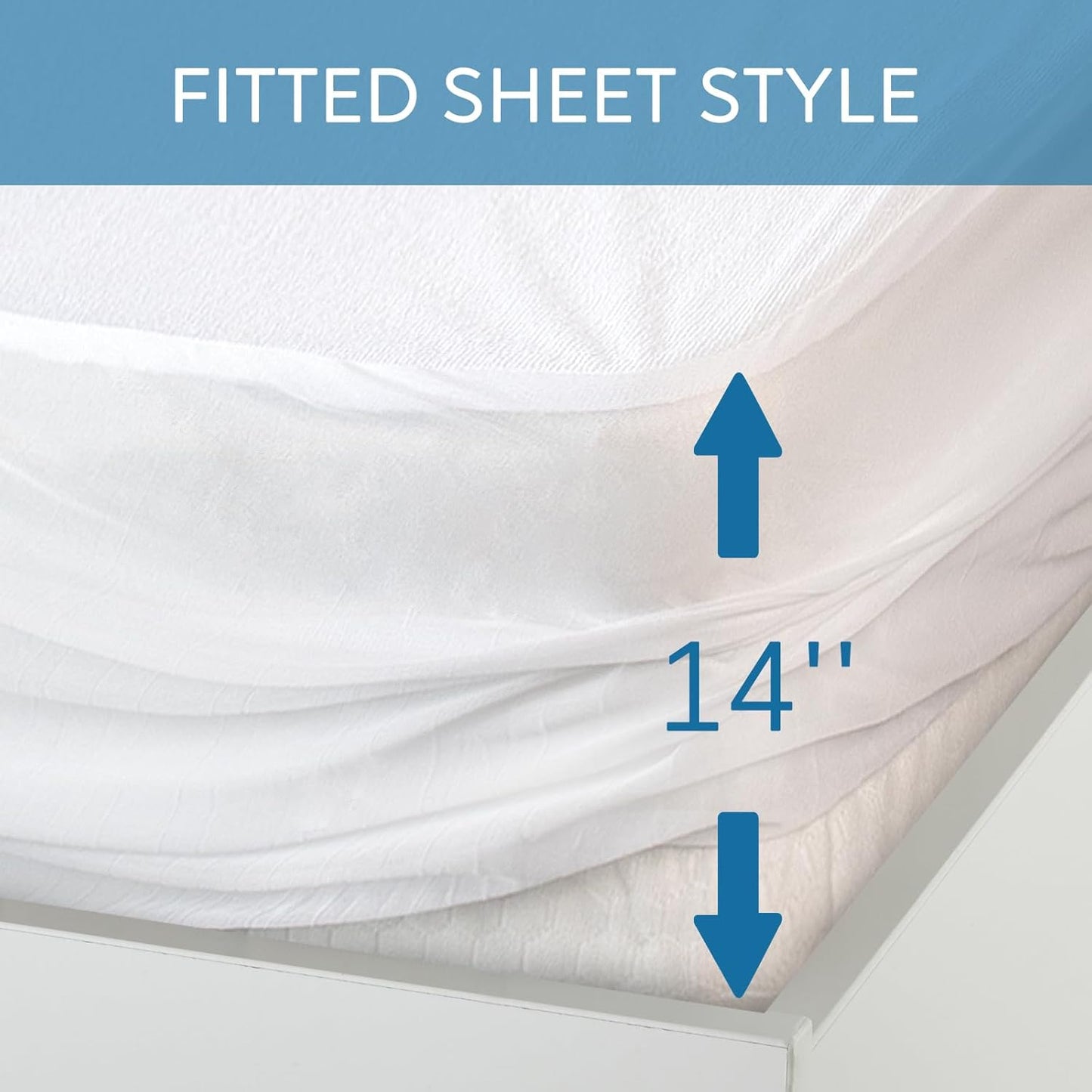 Skiennix RV Short Queen Mattress Protector - Waterproof, Ultra Soft & Breathable | Fits 75''x60'' Up to 14'' Depth