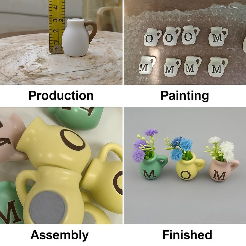Mini Vase Magnets for Fridge - Christmas Mom Gifts from Daughter, Unique Birthday Gifts for Mom from Son,