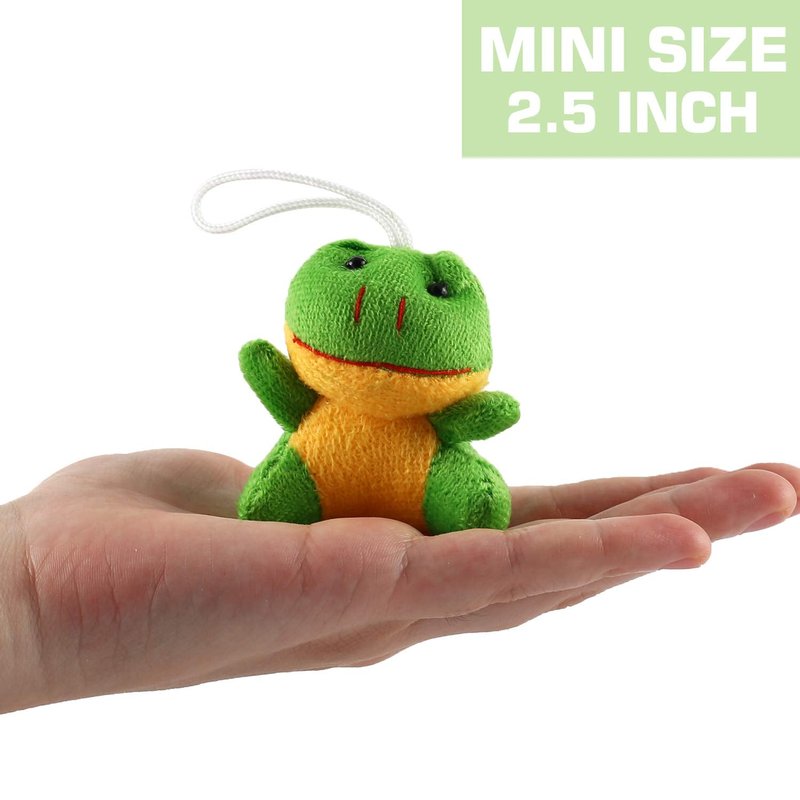 32 Piece Mini Plush Animal Toy Set, Cute Small Animals Plush Keychain Decoration for Themed Parties, Kindergarten Gift, Teacher Student Award, Goody Bags Filler for Boys Girls Child Kid Laxdacee
