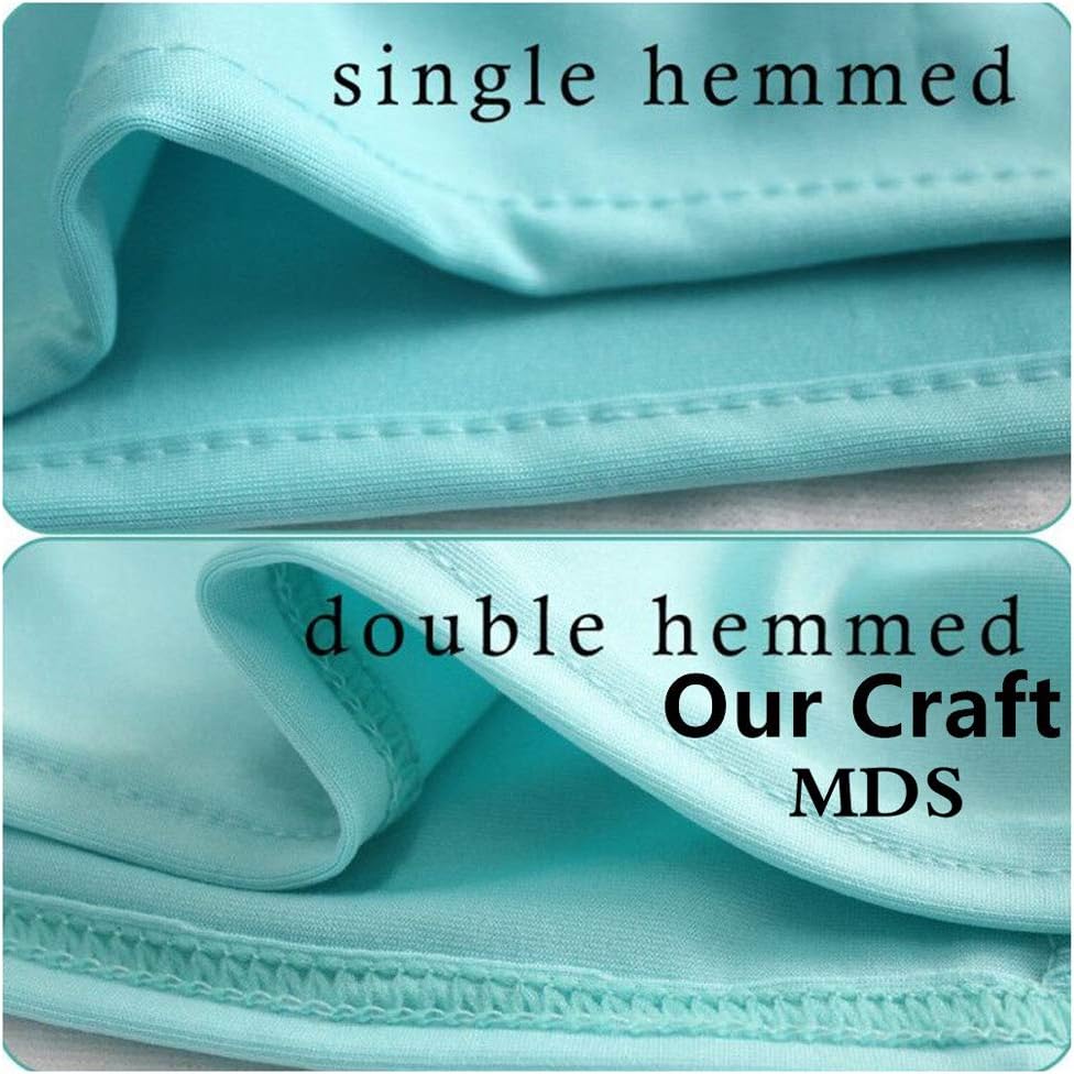 MDS Spandex Chair Sashes - Universal Fit Elastic Stretch Bow Ties with Buckle | Pack of 250 - Ivory