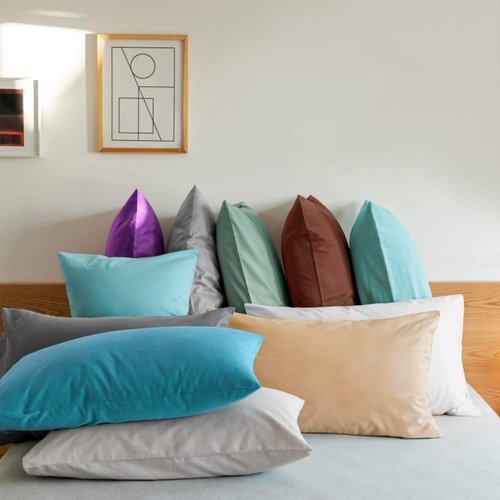 FLXXIE Pillow Cases - Soft Microfiber Standard Size Pillow Covers | Wrinkle & Stain Resistant, 2-Piece Set, 20x26, Smoky Grey