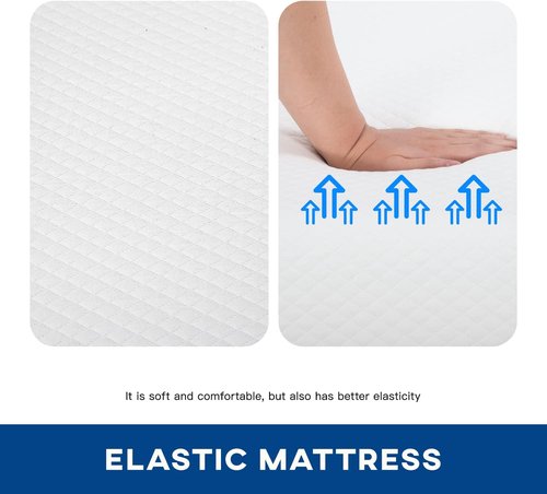 FDW 6-Inch Gel Memory Foam Mattress - Medium Firm | CertiPUR-US Certified | Pressure Relief & Cooling | White Bed in a Box