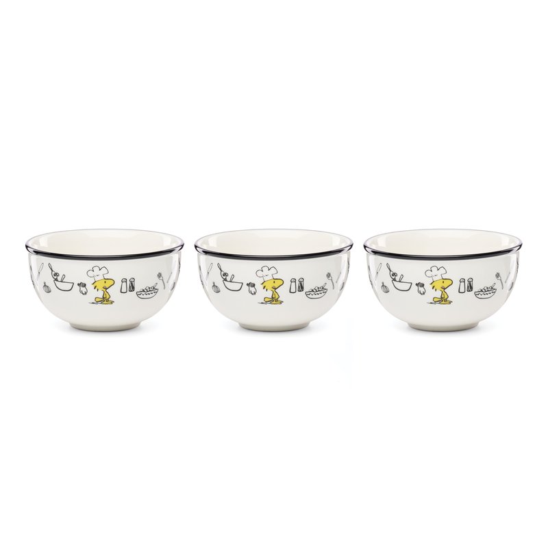 Lenox 897684 Chef Snoopy Mini Bowls, Set Of 3