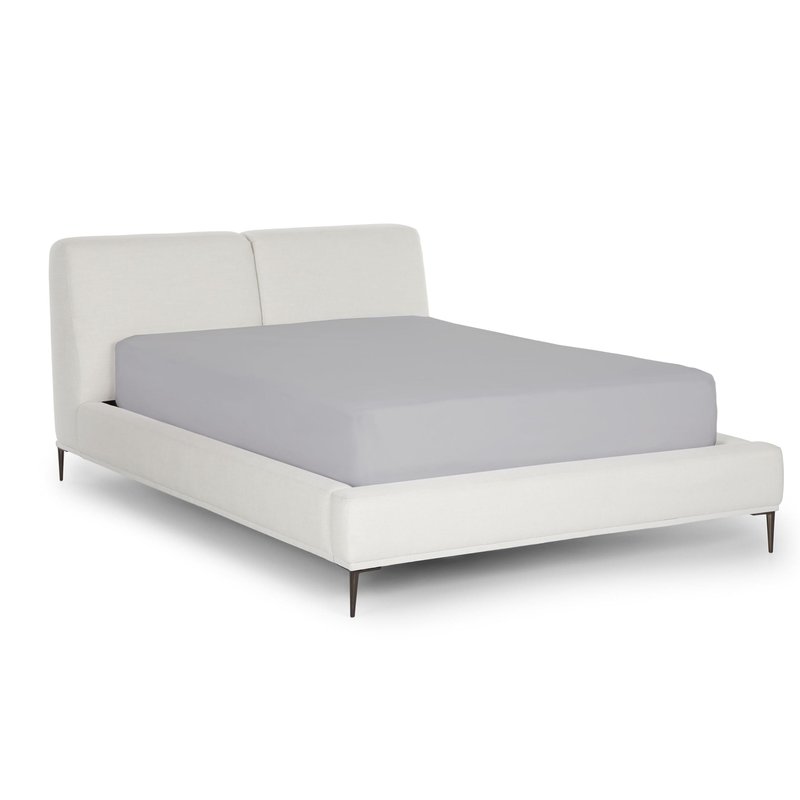 Flex Top King Fitted Sheets for Sleep Number Bed - Half Split King Fitted Sheet, 34" Split, Fits Up to 15" Deep Mattress - Light Grey