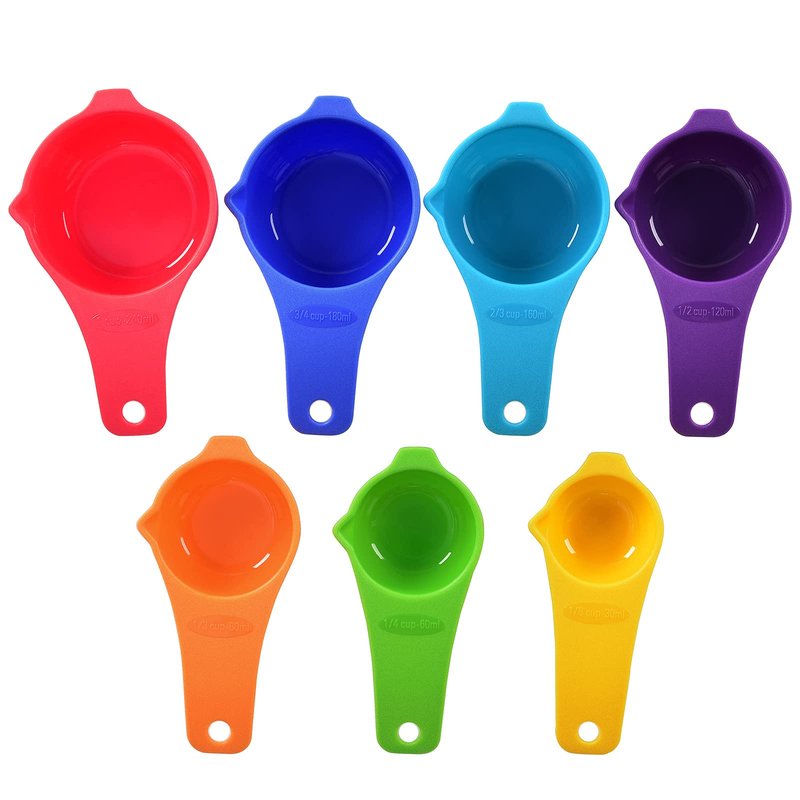 DOTINGHUX Measuring Cups and Spoons Set of 15,Assorted Colors