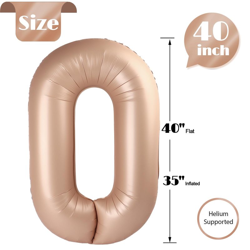 Light Brown Number 29 Balloon 40 inch, Tan 29 Number Balloons, Khaki 29th Sandy Brown Birthday Decorations, Beige 29 Year Old Women Men Light Brown Party Supplies