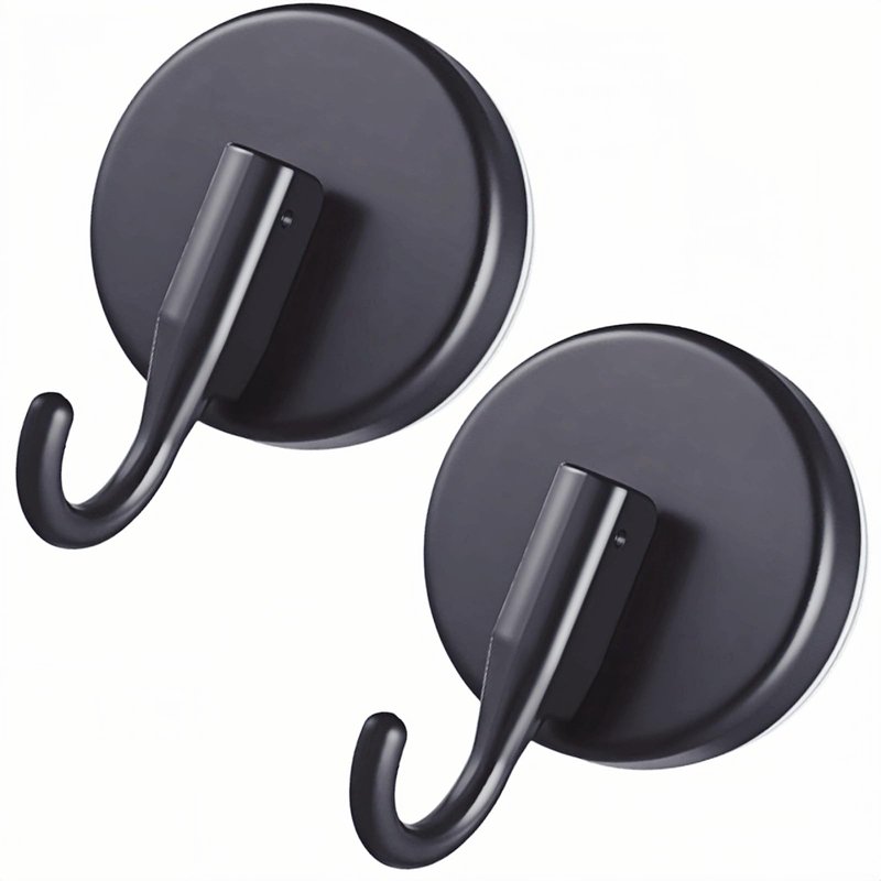 YVYAVGE Wreath Hanger Suction Hooks, 2 Pack Black Suction Cups for Glass Metal Tile, Clear Wall Hooks for Towels Wreaths Bathrobes Loofahs, Removable Hooks for Bathroom Kitchen Holiday Organization
