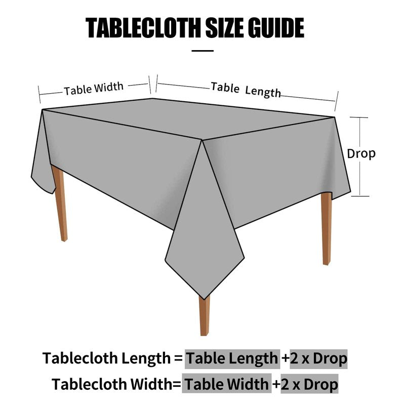 Smiry Rectangle Table Cloth, Waterproof Heavy Duty Vinyl Tablecloths, Wipeable Washable Table Cover for Kitchen and Dining Room (Navy Blue, 54" X 78")