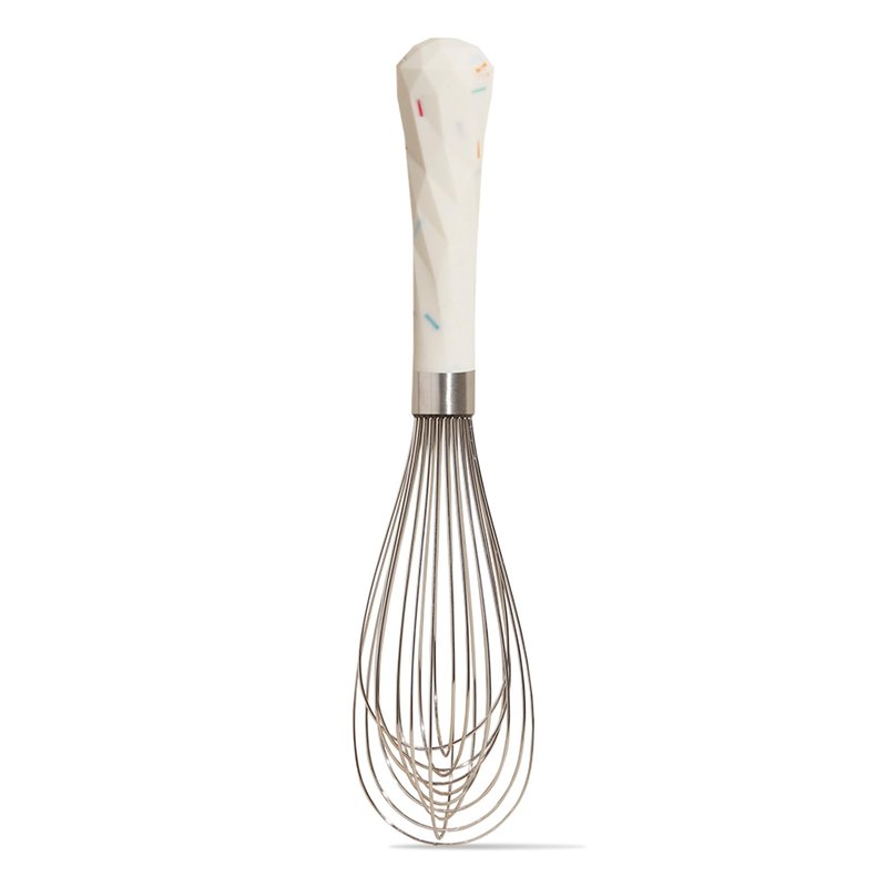 GIR: Get It Right Stainless Steel Whisk, 12 Wire Balloon Whisk for Mixing, Stirring, Beating & Blending – Durable Whisker Tool, 8 IN - Sprinkles