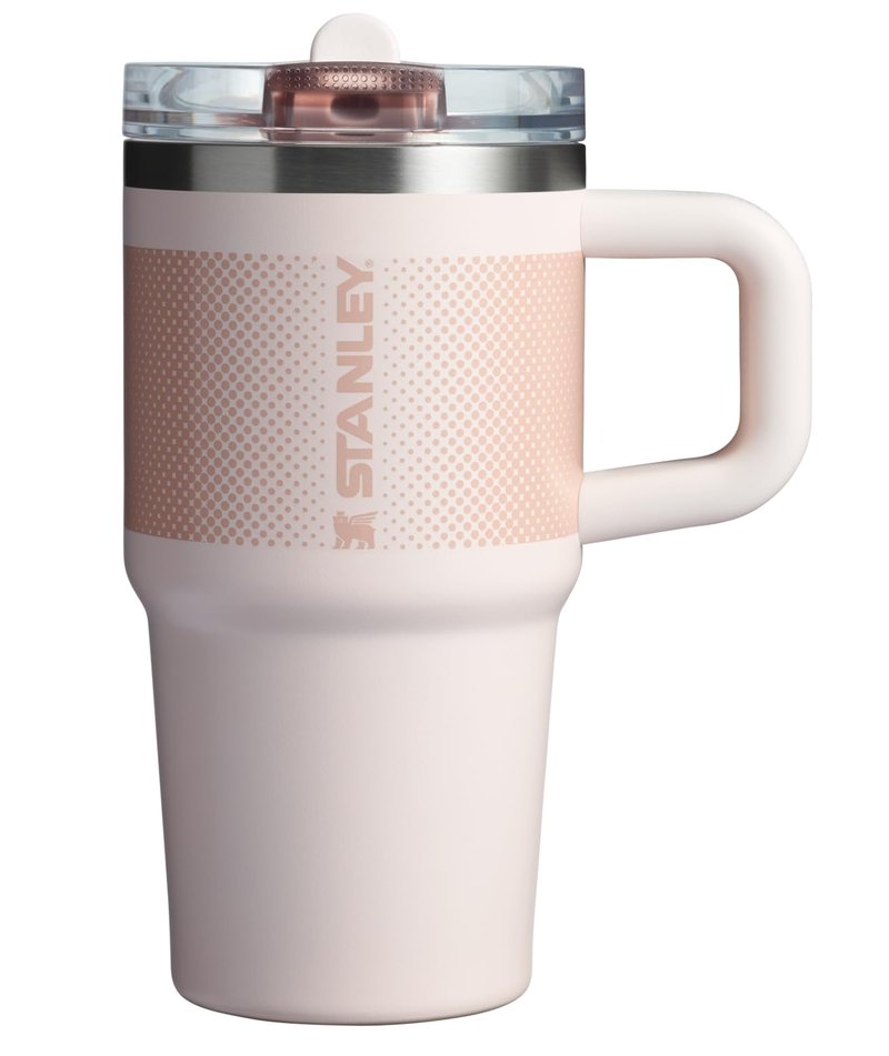 STANLEY Quencher ProTour Flip Straw Tumbler with Leakproof Lid 20 oz | Built-In Straw and Handle | Cup Holder Compatible for Travel | Insulated Stainless Steel Cup | BPA-Free | Rose Quartz Fade