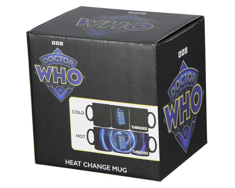Seven Times Six Doctor Who TARDIS Vortex Heat Reactive Color Changing Tea Coffee Mug Cup