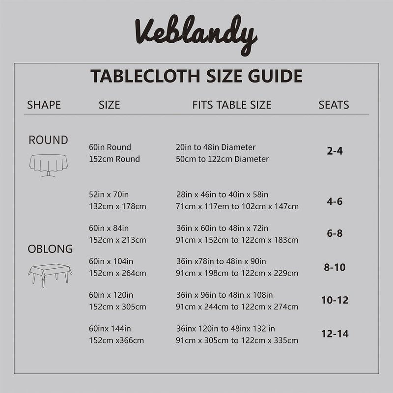 Veblandy Tablecloth Linen Textured Waterproof & Stain Resistant Table Cloth Wrinkle Free Decorative Fabric Farmhouse Table Cover for Dining/Party/Buffet/Wedding, 60 x 60 Inch, White