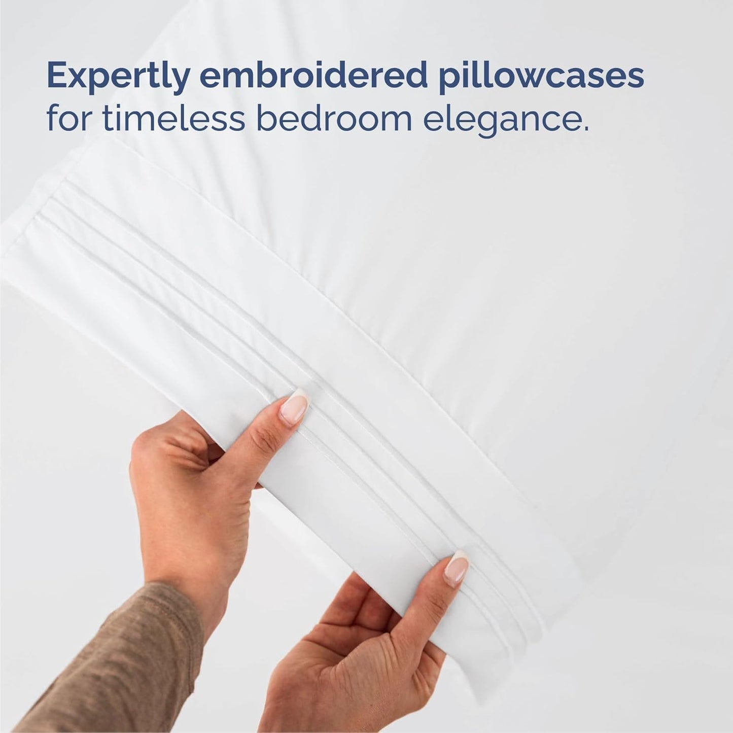 King Size 4 Piece Sheet Set - Ultra-Soft Cooling Bed Sheets | Hotel Luxury Bedding - Deep Pockets, Oeko-Tex Certified, White