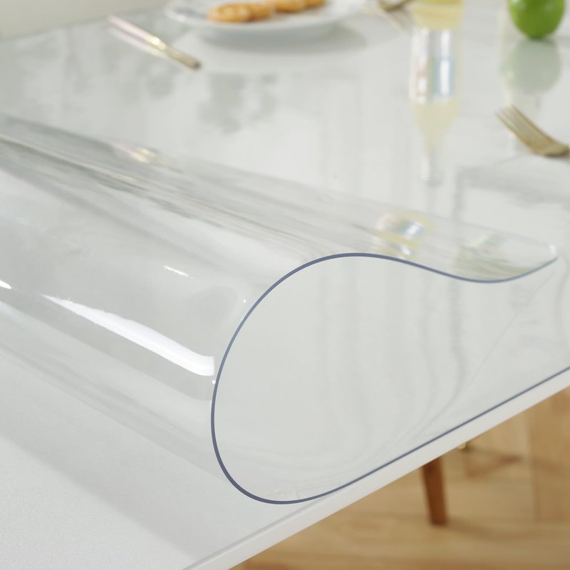 LovePads Frosted Desk Mat 16 x 42 Inch, 1.5mm Thick Frosted Table Protector, Waterproof Plastic Table Cover Protector, PVC Desk Protector Mat, Vinyl Desk Cover for Desktop, Coffee & Dining Table