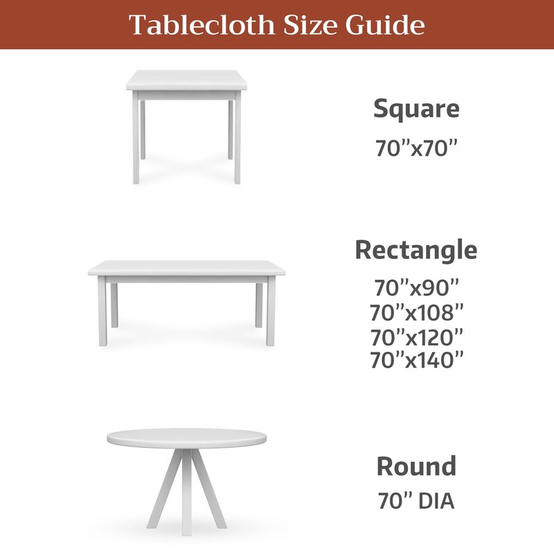 Maison d'Hermine Premium Table Cloth Round Table 100% Cotton 70 Inches Tablecloth Reusable Decorative Everyday Use for Dining Room, Farmhouse, Home, Party, Festive & Wedding - Sciacca