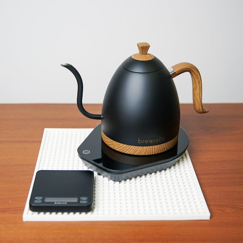 Brewista Artisan Electric Gooseneck Kettle, Water Boiler with LCD Panel, Precise Temperature Control, Fast Boiling and Keep Warm Settings for Pour-Over Coffee & Tea, Café, 1 Liter (Matte Black)