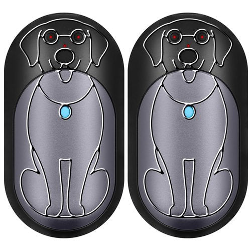Labrador Dog Rechargeable Hand Warmers 2 Pack, 3000mAh Portable, Ideal Gifts for Men, Christmas, Outdoor Camping, Hunting Accessories (Black Gray, L)